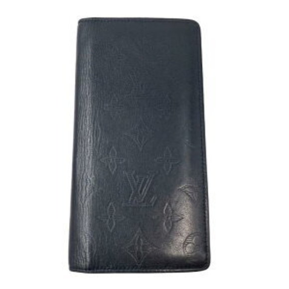 Louis Vuitton Monogram Wallet Black Brazza Shadow Portefeuille long - Picture 1 of 7